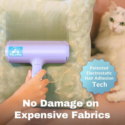 Pet Hair Removal Tool, Pet Hair Remover - Lint Roller for Pet Hair - Cat and Dog Hair Remover for Couch, Furniture, Carpet, Car Seat, Reusable Lint Roller with Fur Bin, Pet Owner Essential