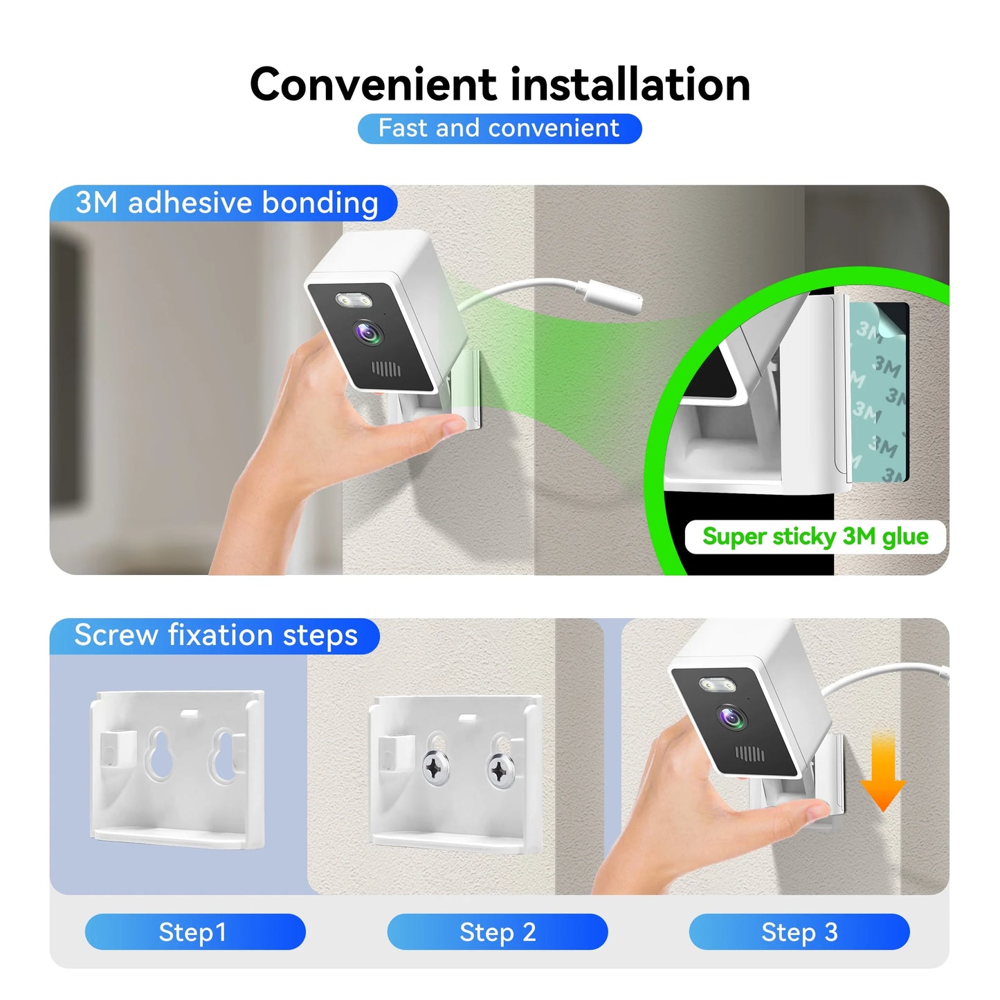 Indoor Security Camera 1080P Home Smart Camera with Wireless 2.4Ghz Wifi Monitor for Baby/Nanny/Pet/Dog (2 Pack)