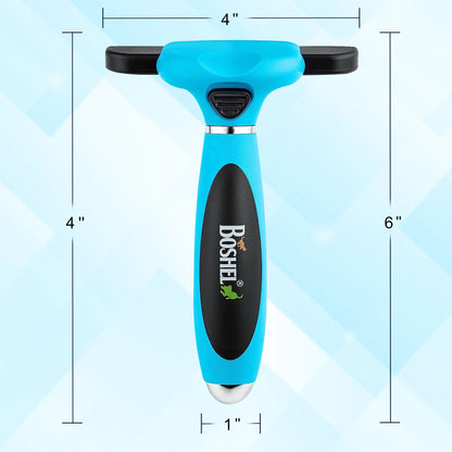 De-Shedding Brush for Dogs, Anti-Slip Handle, Stainless Steel Undercoat Grooming Tool