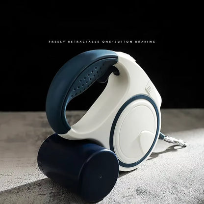 5M LED Dog Leash Automatic Telescopic Dual-Color Dog Leash Dog Walking Pet Supplies Beautiful Fashionable and Multi-Color