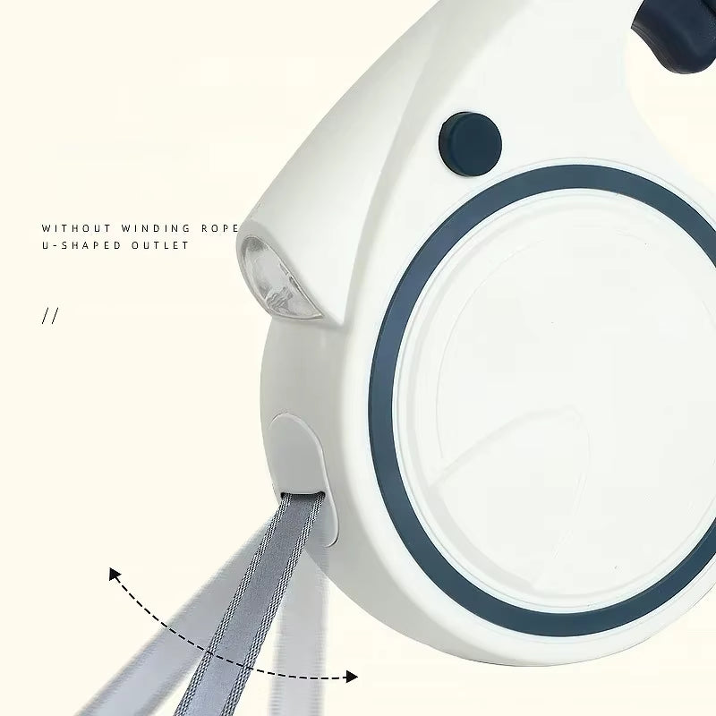 5M LED Dog Leash Automatic Telescopic Dual-Color Dog Leash Dog Walking Pet Supplies Beautiful Fashionable and Multi-Color