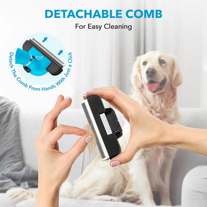 De-Shedding Brush for Dogs, Anti-Slip Handle, Stainless Steel Undercoat Grooming Tool